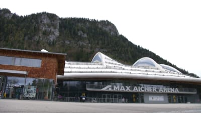 Skridskohallen i Inzell, Tyskland.