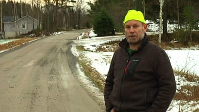 man på landsväg