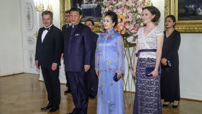 Finlands och Kinas presidenter möttes senast i Helsingfors i april 2017.