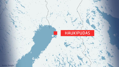 Karta på Haukipudas.