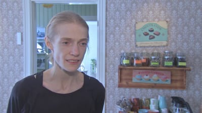 Fredrika Rundberg från Jomala på centralsjukhuset i Mariehamn.