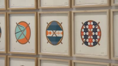 Mosaik-konstverk av Jacob Hashimoto.