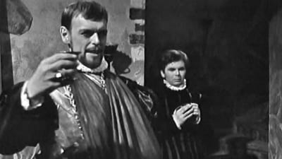 Leif Wager och Algot Böstman i filmen Daniel Hjort, 1962