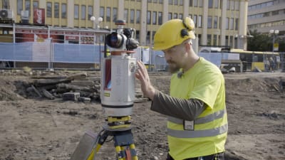 arkeologiska utgrävningar i Åbo, torget, Arttu Liimatainen