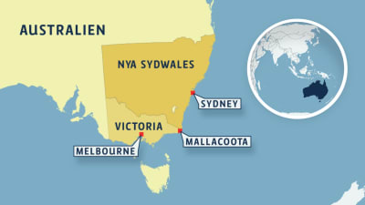 Karta över Nya sydawales