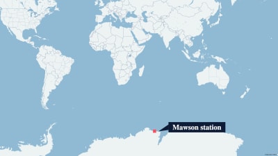 Mawson station ligger på Antarktis.