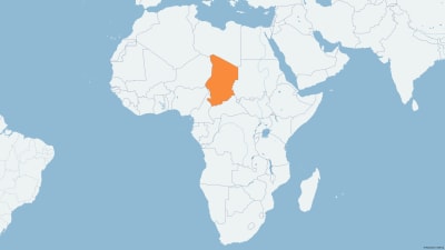Tchad på karta