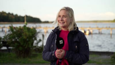 Anita Westerholm vid Barckens udde.