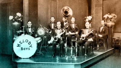 Jazzorkesteri Melody Boys noin vuonna 1930.