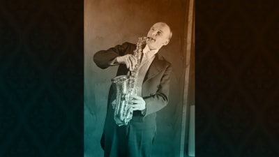 Saksofonisti Matti Rajula keväällä 1937.