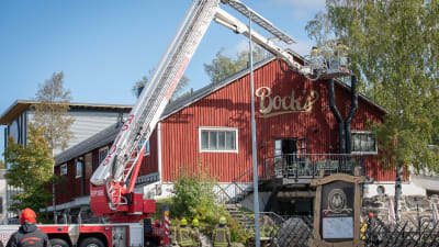 Brand vid Bocks bryggeri i Vasa på frdagen.