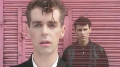 Pet Shop Boys. Kuvakaappaus musiikkivideosta West End Girls.