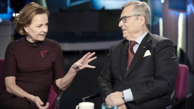 Anneli Jäätteenmäki ja Pertti Salolainen