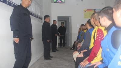 Uigurer i läger i Kina.