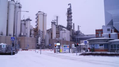 UPM-Kymmenes fabriker i Jakobstad.