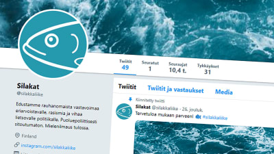 Skärmdump på strömmingsrörelsens Twitterkonto.
