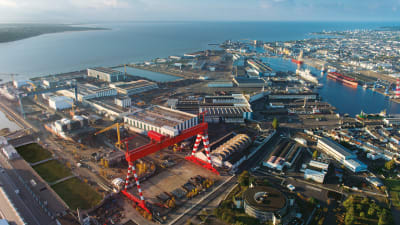 STX-varvet i Saint-Nazaire, Frankrike.