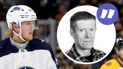 Patrik Laine i hockeyutstyrsel.