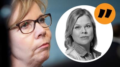 Anna-Maja Henriksson, kommentatorns bild infälld. 