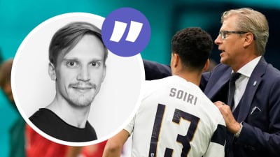Markku Kanerva instruerar Pyry Soiri i EM.