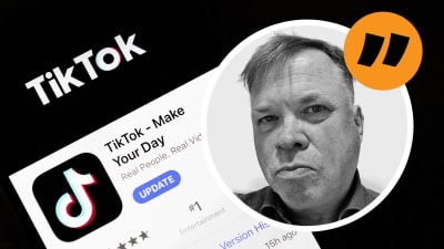 Patrick Holmströms kommentar om Tiktok, Kina och USA.