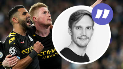 Manchester City firar mål (kolumnbild).