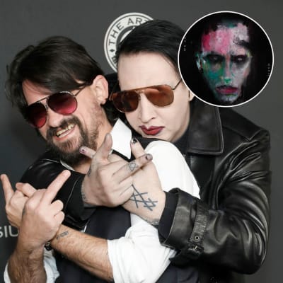 Marilyn Manson kramar om SHooter Jennings. Albumet We are chaos i boll i hörnet.