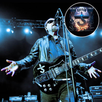 Wric Bloom i Blue Öyster Cult live med albumet The Symbol Remains i boll i hörnet.