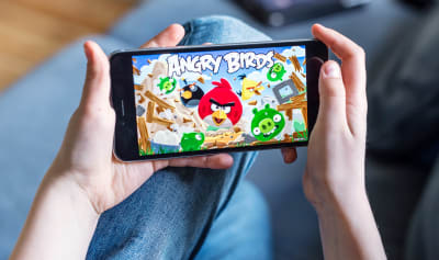 Bild på Angry Birds-mobilspelet.