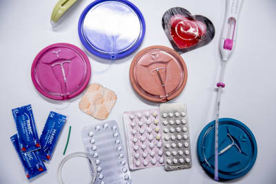 Preventivmedel: p-piller, spiral, p-ring, kondomer och p-stav.