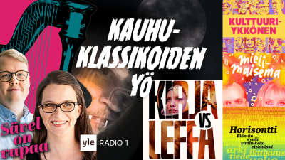 Markkinointikuva esittelee kollaasimaisesta Ylen Radio 1:n vuoden 2022 pyhäinpäivän ajan ohjelmistoa.