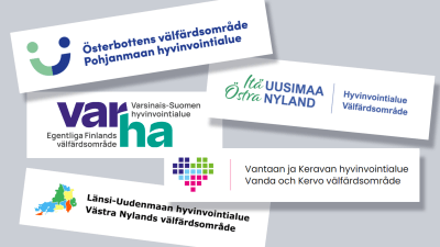 Hyvinvointialueiden logoja
