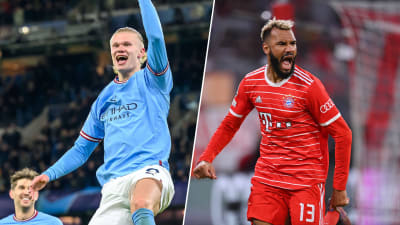 Erling Braut Haaland och Eric Maxim Choupo-Moting.