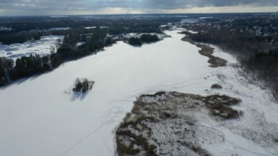 Infjärden i vasa, fotad från luften.