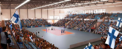 En  idrottsarena.