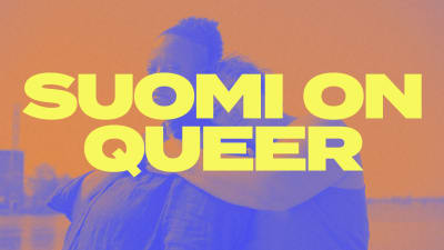 Suomi on queer -logo ja Pehmee-kollektiivin jäseniä