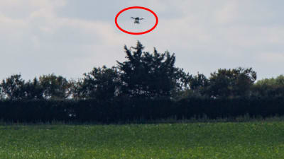 Amazon testar drönare i Cambridgeshire i östra England i september 2019.