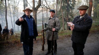 Från inspelningarna av Slaget om Näsilinna 1918