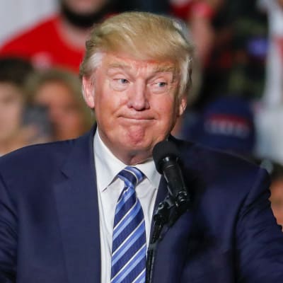 Donald Trump under ett valmöte i Charlotte, North Carolina 14.10.2016