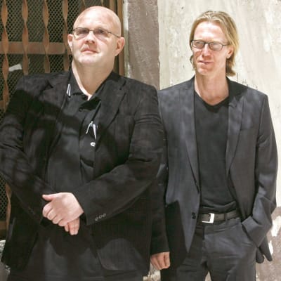 Författarna Börge Hellström och Anders Roslund
