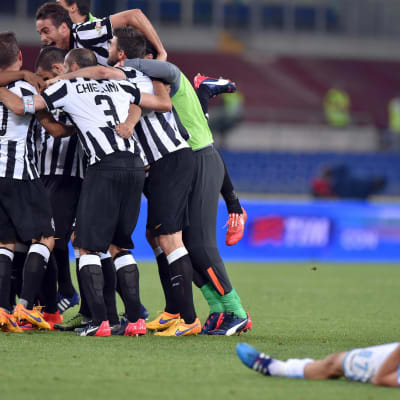 Juventus firar seger mot Lazio.