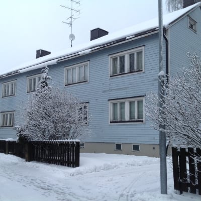 Ett hus på Sibeliusbulevarden i Borgå