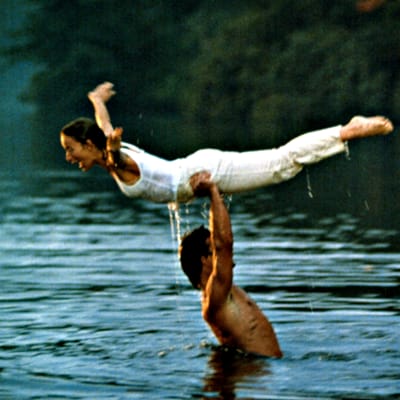 Patrick Swayze och Jennifer Grey i filmen Dirty Dancing 1987. 