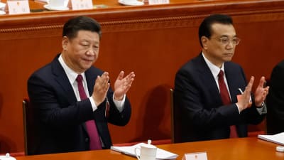 Xi Jinping och Li Keqian.