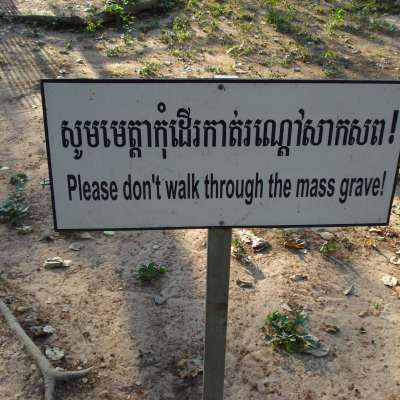 Dödens fält där Röda khmererna avrättade folk