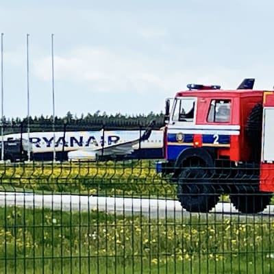 Ryanairplan i Minsk