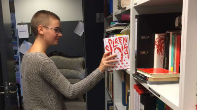 Biblioteket på Litteraturvetenskapen vid Åbo Akademi.