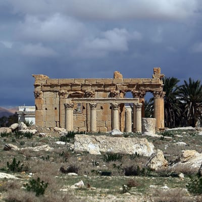 Baal Shamintemplet i världsarvsstaden Palmyra i Syrien.