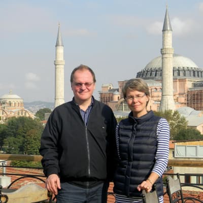 torsten och tua sandell hagia sofia i istanbul, turkiet