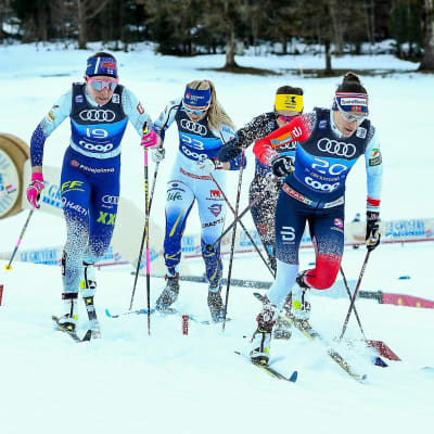 Heidi Weng och Kerttu Niskanen bland annat, skidar under världscupssäsongen.
